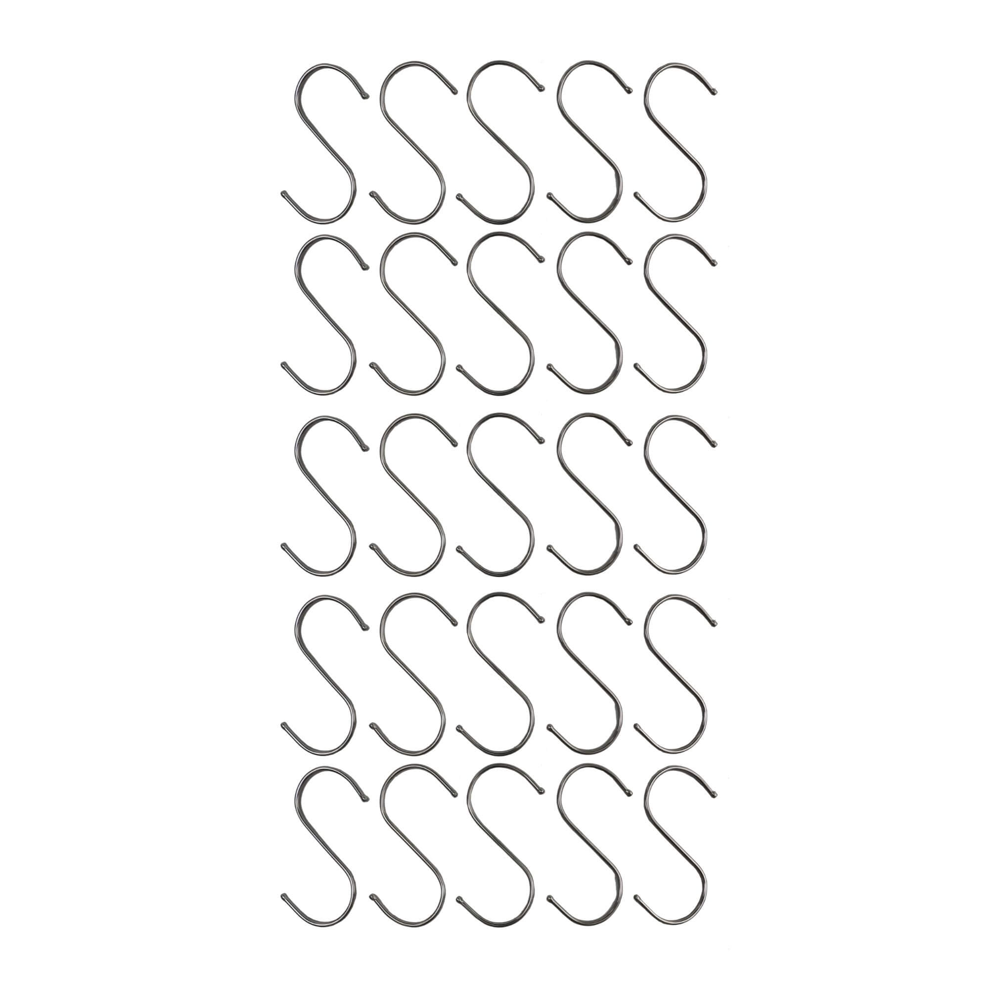 Stainless Steel Hanging S Hooks 12cm X 6cm 25 Pieces V637-DP1175900-25