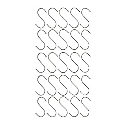 Stainless Steel Hanging S Hooks 12cm X 6cm 25 Pieces V637-DP1175900-25