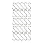Stainless Steel Hanging S Hooks 12cm X 6cm 25 Pieces V637-DP1175900-25