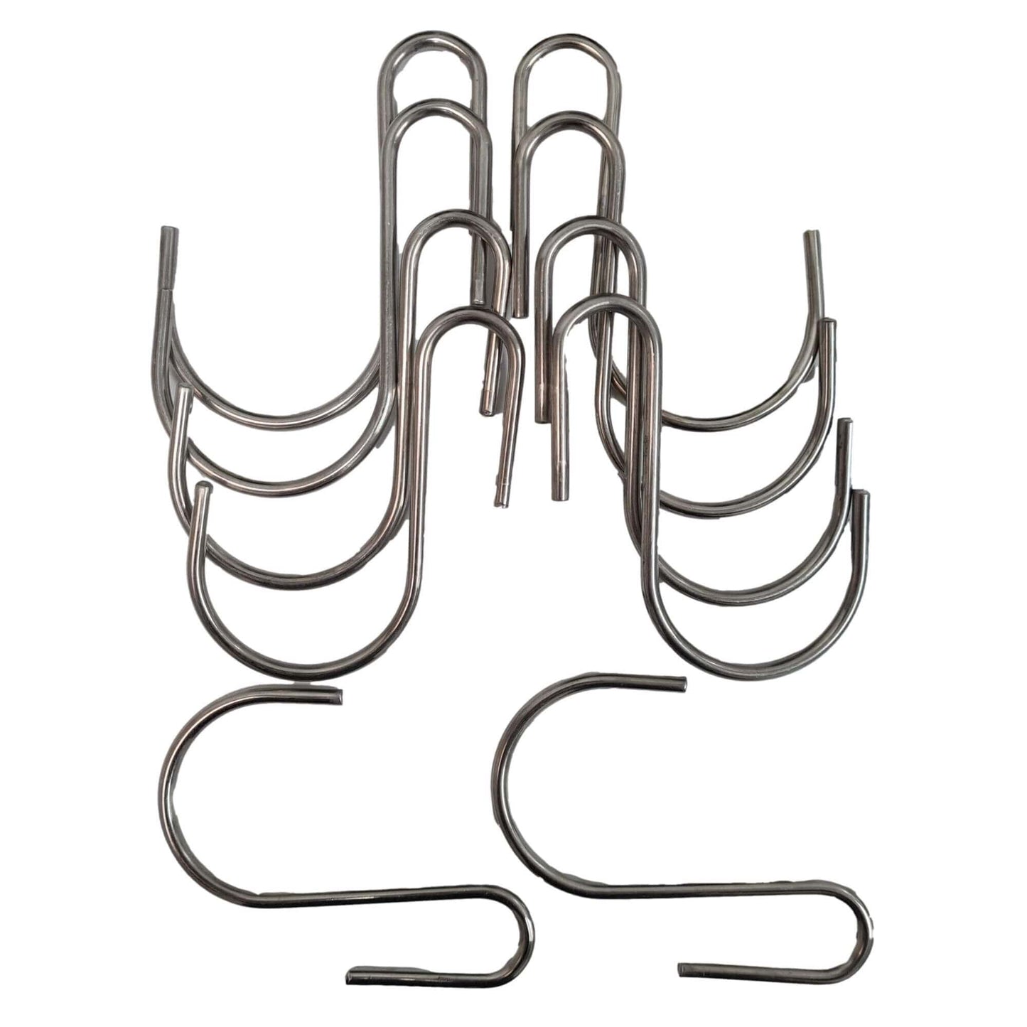 Stainless Steel Hanging Hooks 9cm x 7cm 10 Pieces V637-DP1175943-10