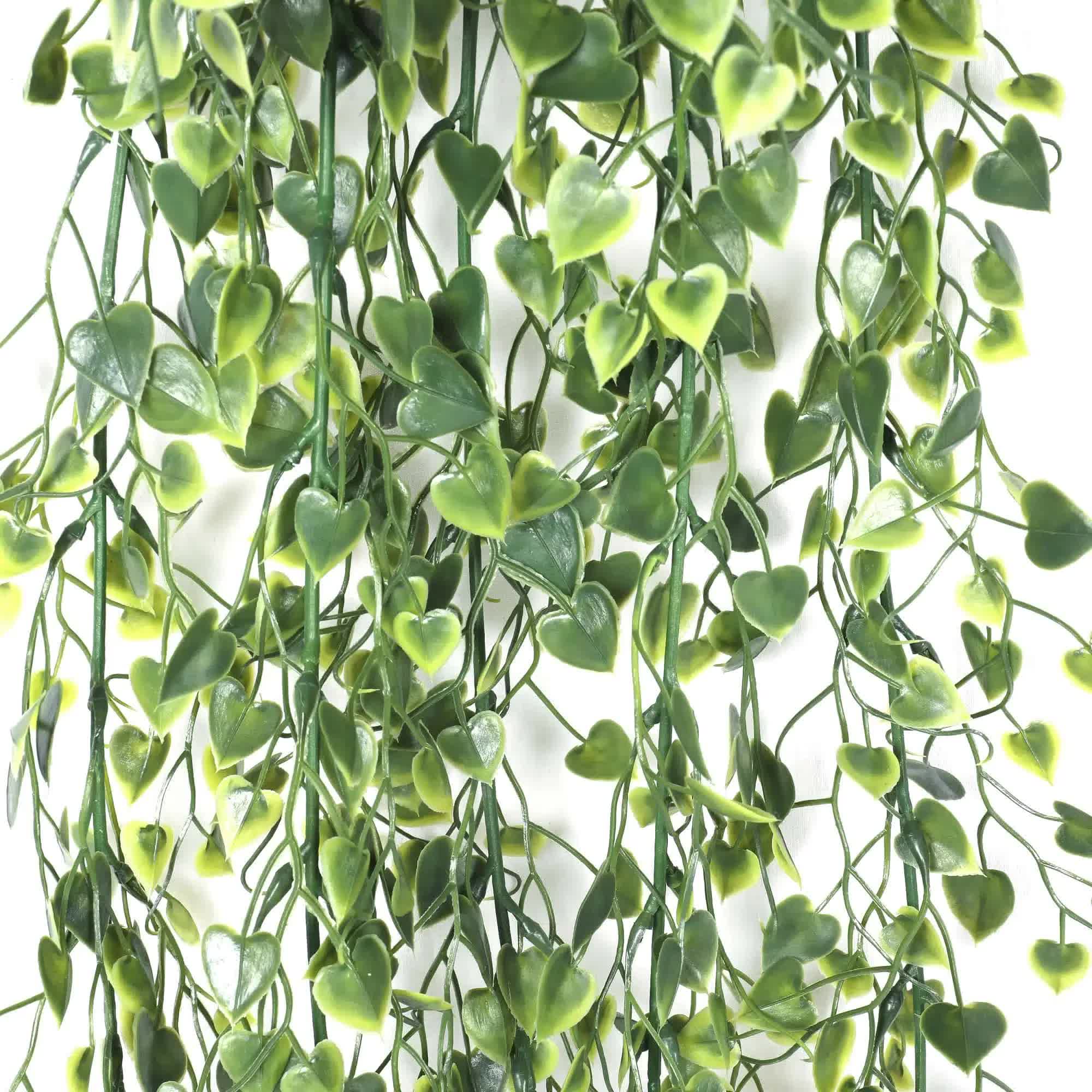 Artificial Hanging Plant (Heart Leaf) UV Resistant 90cm V637-DP1179496
