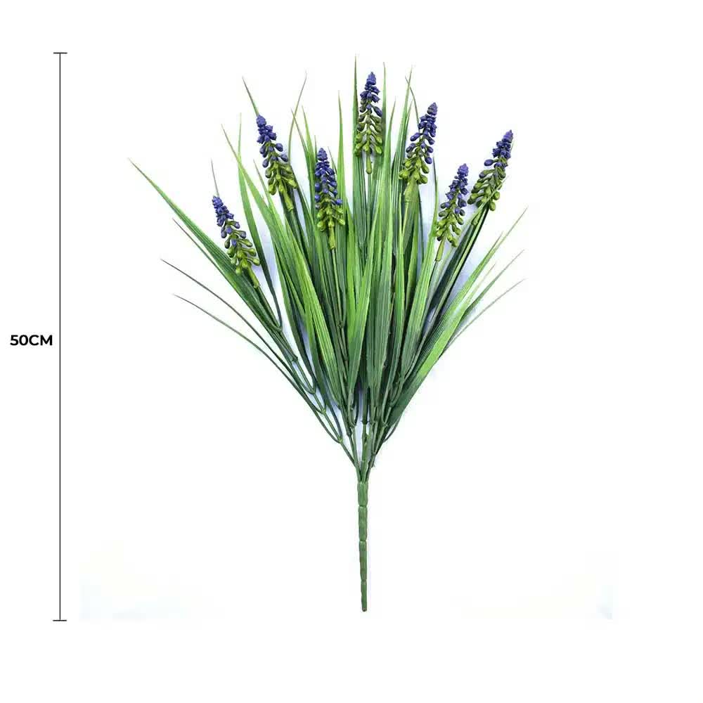 Artificial Dense English Lavender Stem UV Resistant 50cm V637-DP1179499