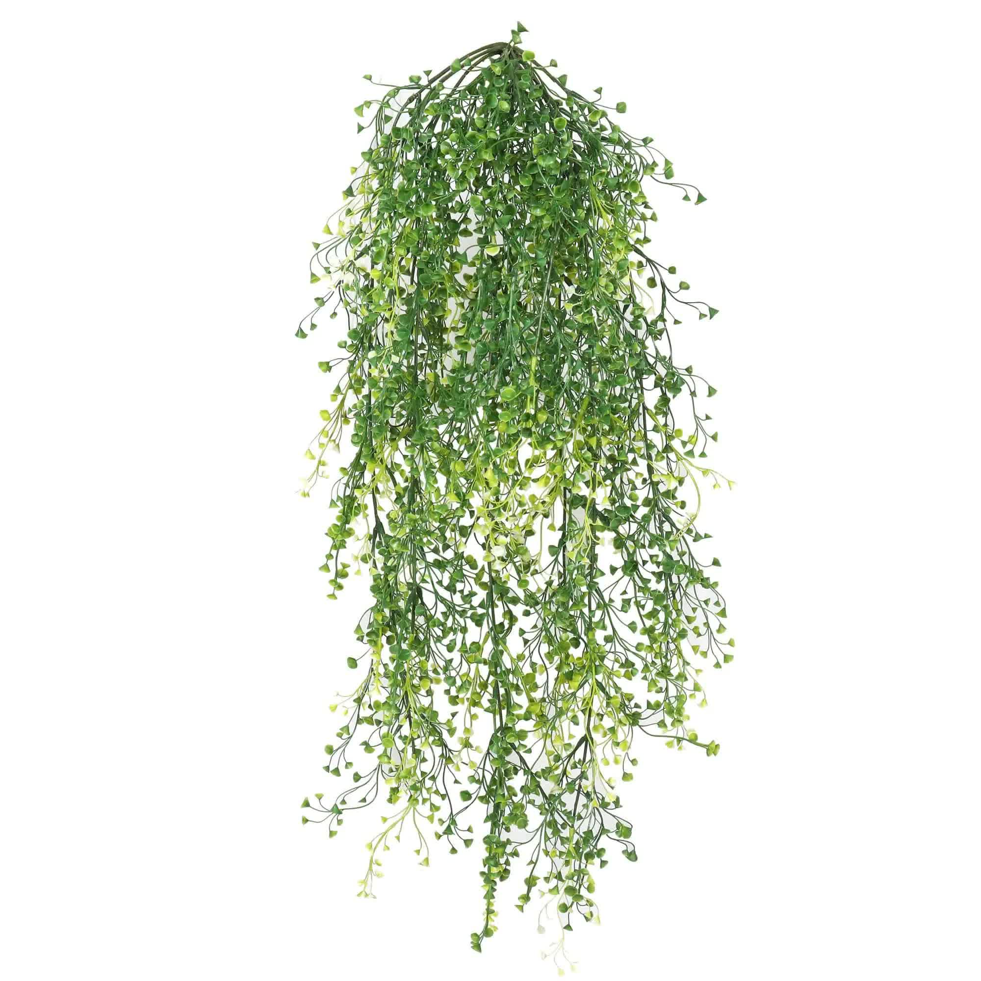 Artificial Hanging Plant (Mixed Green String of Pearls) UV Resistant 90cm V637-DP1179502