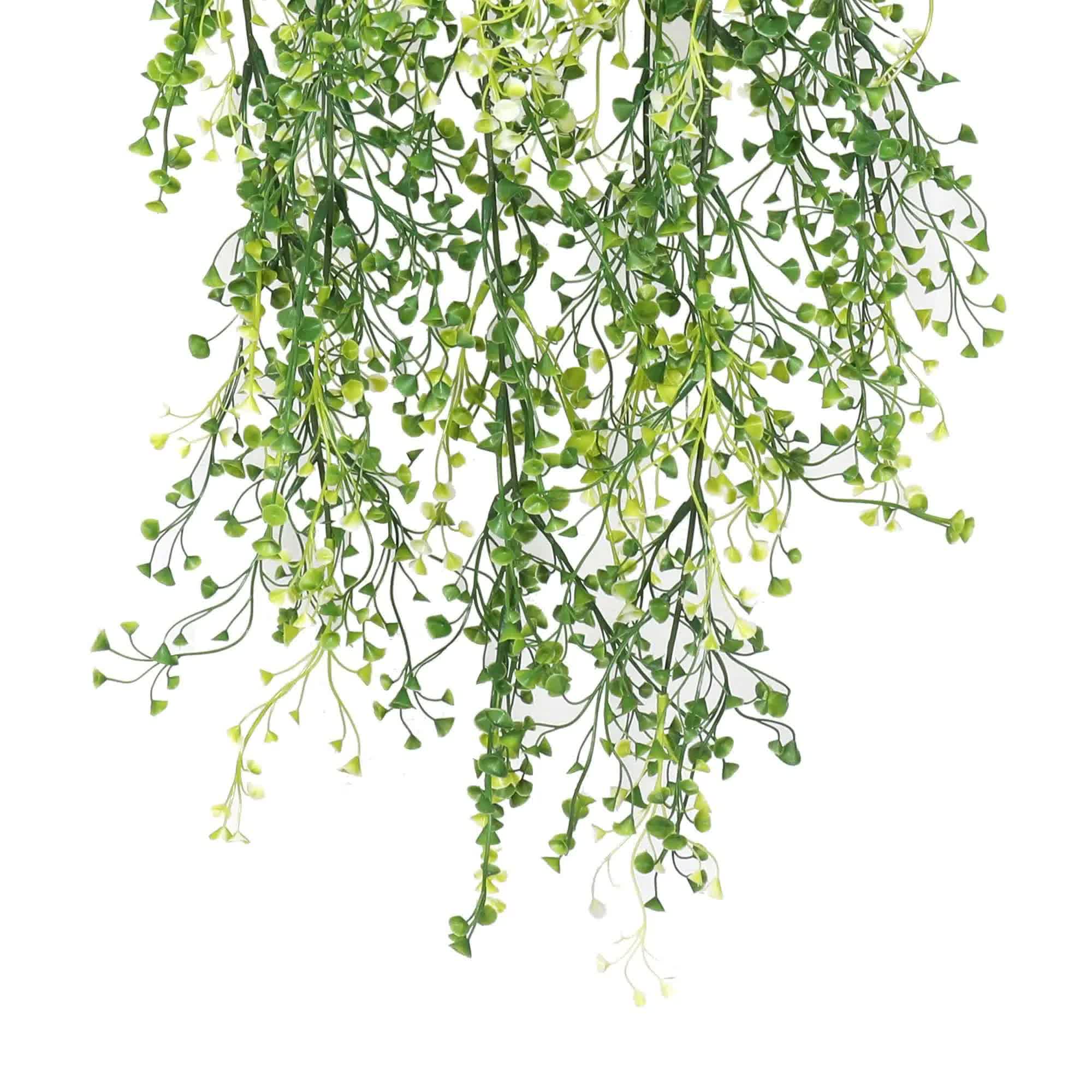 Artificial Hanging Plant (Mixed Green String of Pearls) UV Resistant 90cm V637-DP1179502