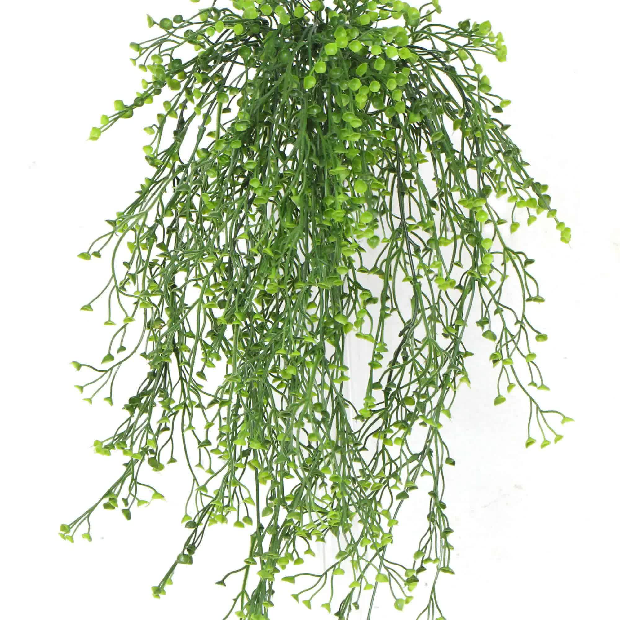 Artificial Hanging Plant (Natural Green) UV Resistant 90cm V637-DP1179502BG