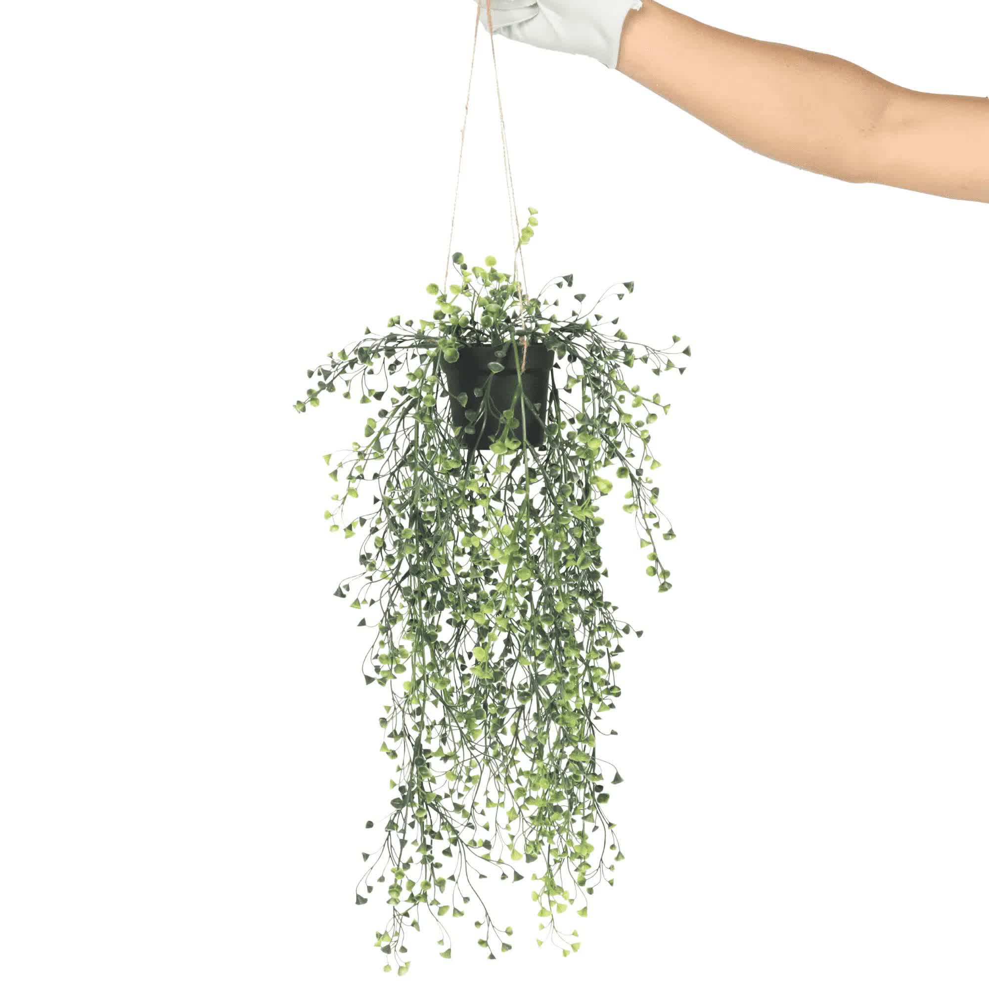 Artificial Hanging Pearls (Potted) 56cm UV Resistant V637-DP1189282