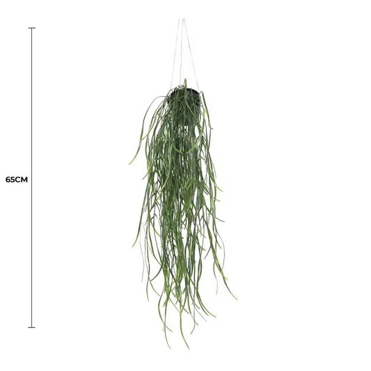 Artificial Hanging Potted Plant (Willow Leaf) 66cm UV Resistant V637-DP1189294