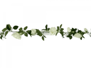 Flowering White Artificial Rose Garland 190cm V637-DP1191290