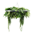 Silver Artificial Hanging Green Wall Disc 80cm UV Resistant Foliage V637-DP1191772S
