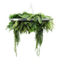 Silver Artificial Hanging Green Wall Disc 80cm UV Resistant Foliage V637-DP1191772S