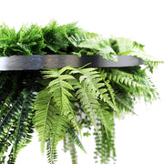 Silver Artificial Hanging Green Wall Disc 80cm UV Resistant Foliage V637-DP1191772S