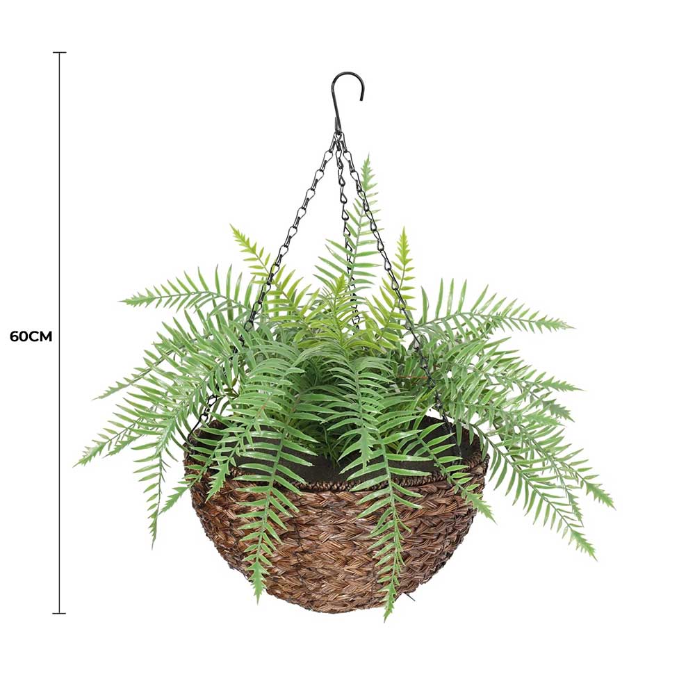 Large Artificial Hanging Basket (Fern Hanging Basket) UV Resistant V637-DP1193907