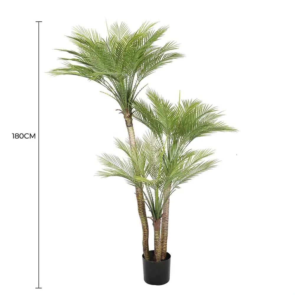 Artificial Parlour Palm Tree 180cm Multi Trunk UV Resistant V637-DP1219775