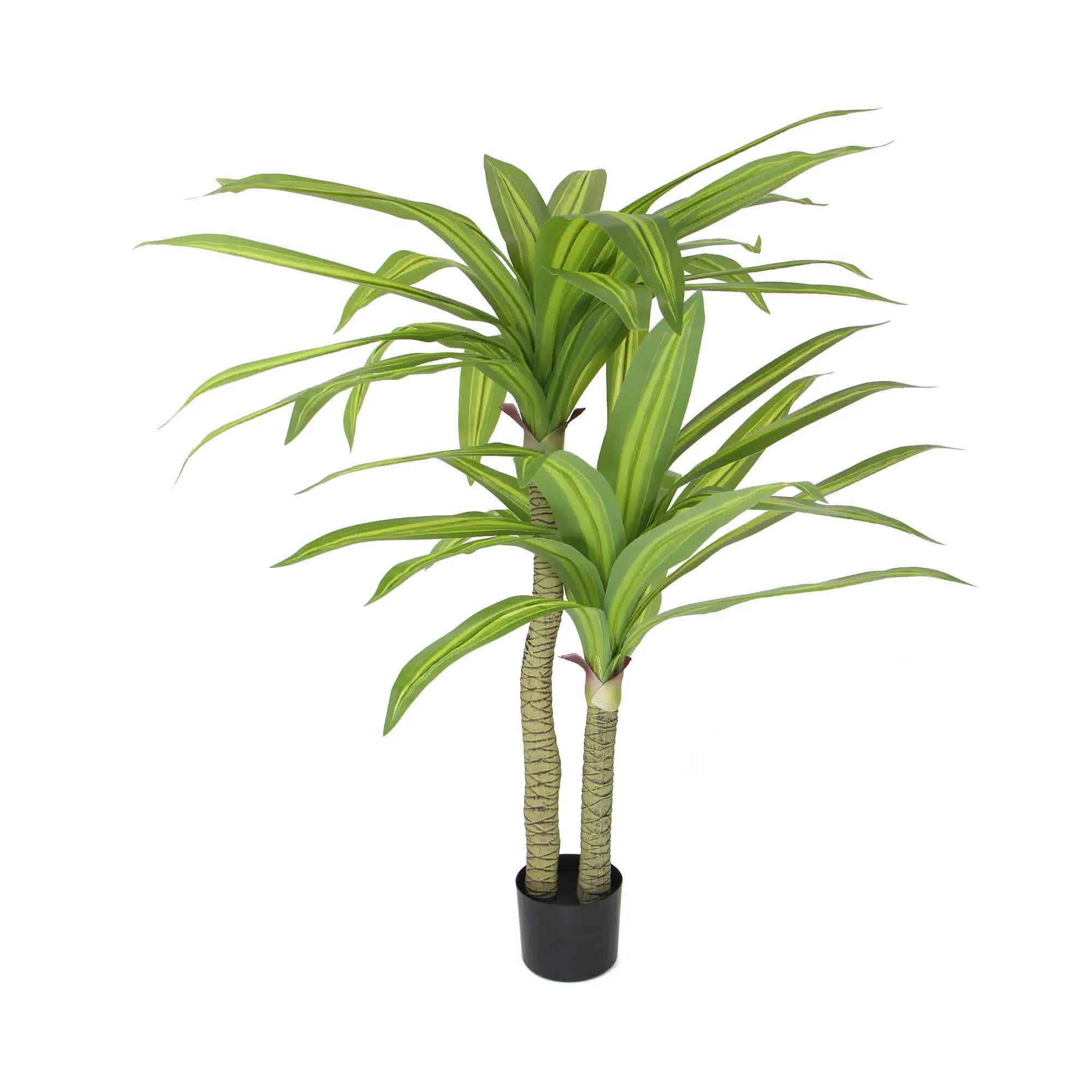 Artificial Multi Head Dracaena Tree with Mixed Green Leaves (Real Touch) 130cm V637-DP1222455