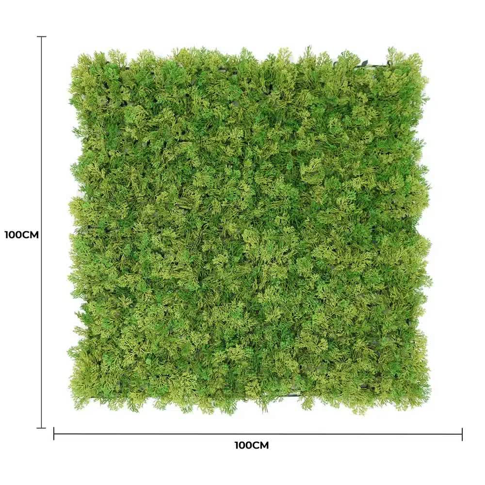 Nearly Natural Two-tone Moss Panel UV Resistant 100cm x 100cm (Back Order Only) V637-DP1225246