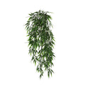 Artificial Hanging Dark Green Hanging Bamboo Leaf Garland Bush UV Resistant and Fire Rated 17cm x 76cm V637-DP1237FR