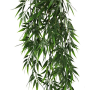 Artificial Hanging Dark Green Hanging Bamboo Leaf Garland Bush UV Resistant and Fire Rated 17cm x 76cm V637-DP1237FR
