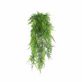 Artificial Hanging Lace Fern Vivid Green Garland Bush UV Resistant and Fire Rated 15cm x 76cm V637-DP1238FR