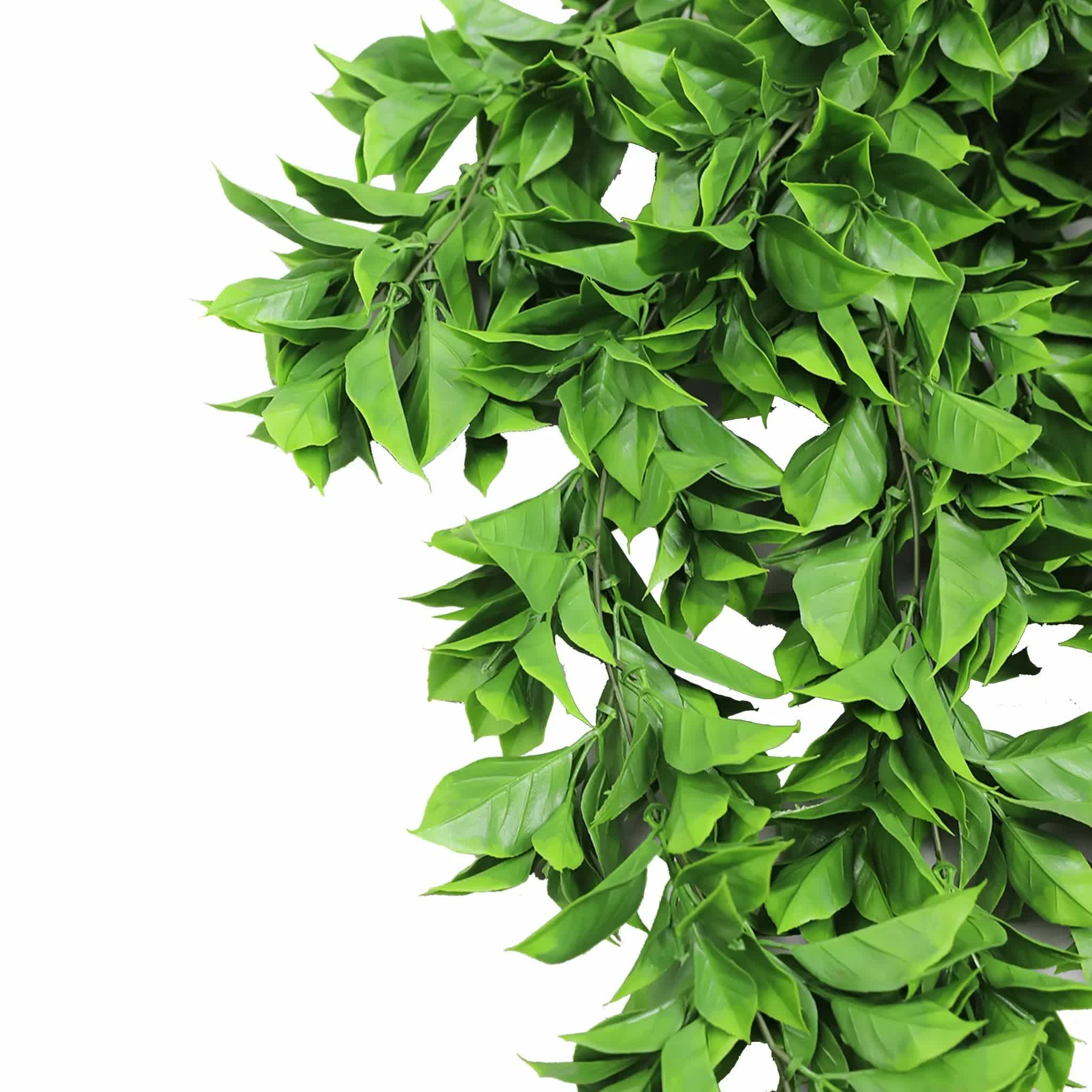 Artificial Dense Hanging Flowering Pothos Bush Vivid Green UV Resistant and Fire Rated 27cm x 72cm V637-DP1239FR