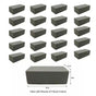 20 Pieces of Dry Floral Foam Bricks 23cm x 11cm x 8cm (Artificial Plant Foam Blocks - formaldehyde FREE) V637-DP1240875