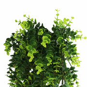 Artificial Dense Hanging Lush Green Eucalyptus Garland Bush UV Resistant and Fire Rated 18cm x 77cm V637-DP1240FR