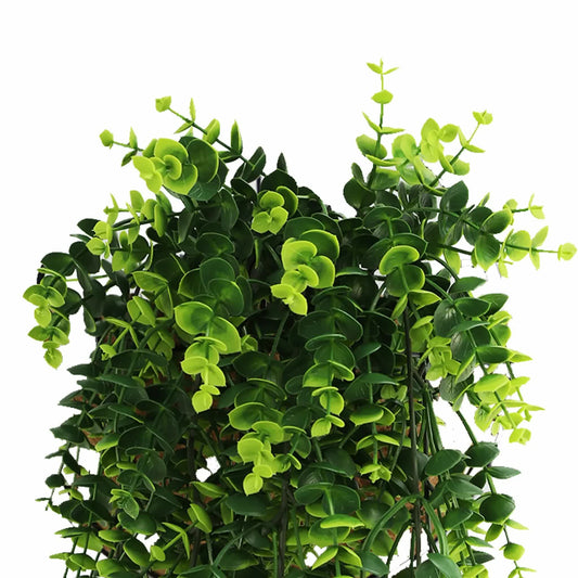 Artificial Dense Hanging Lush Green Eucalyptus Garland Bush UV Resistant and Fire Rated 18cm x 77cm V637-DP1240FR