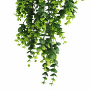 Artificial Dense Hanging Lush Green Eucalyptus Garland Bush UV Resistant and Fire Rated 18cm x 77cm V637-DP1240FR