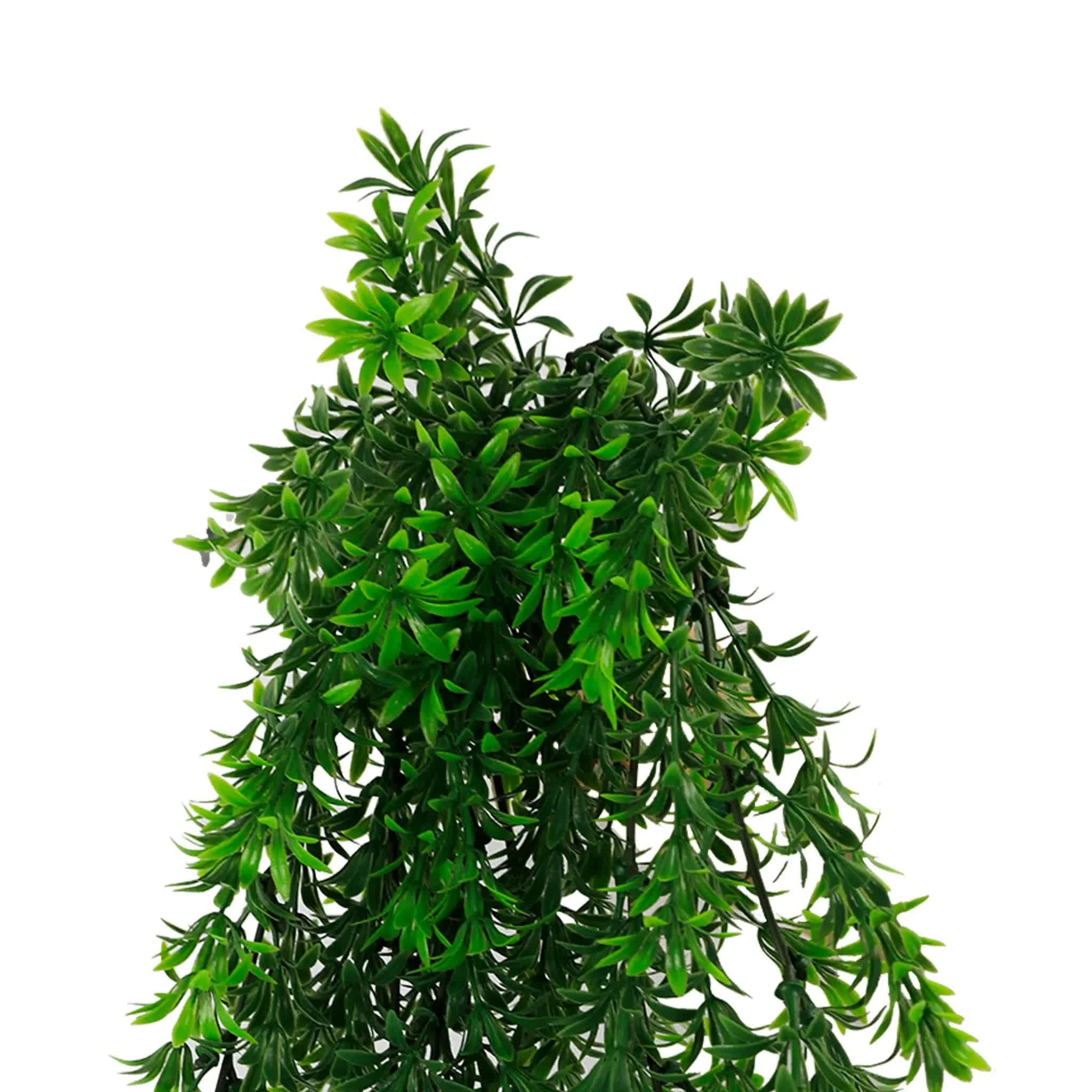 Artificial Hanging Willow Leaf Garland Bush UV Resistant and Fire Rated 18cm x 76cm V637-DP1241FR
