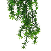 Artificial Hanging Willow Leaf Garland Bush UV Resistant and Fire Rated 18cm x 76cm V637-DP1241FR