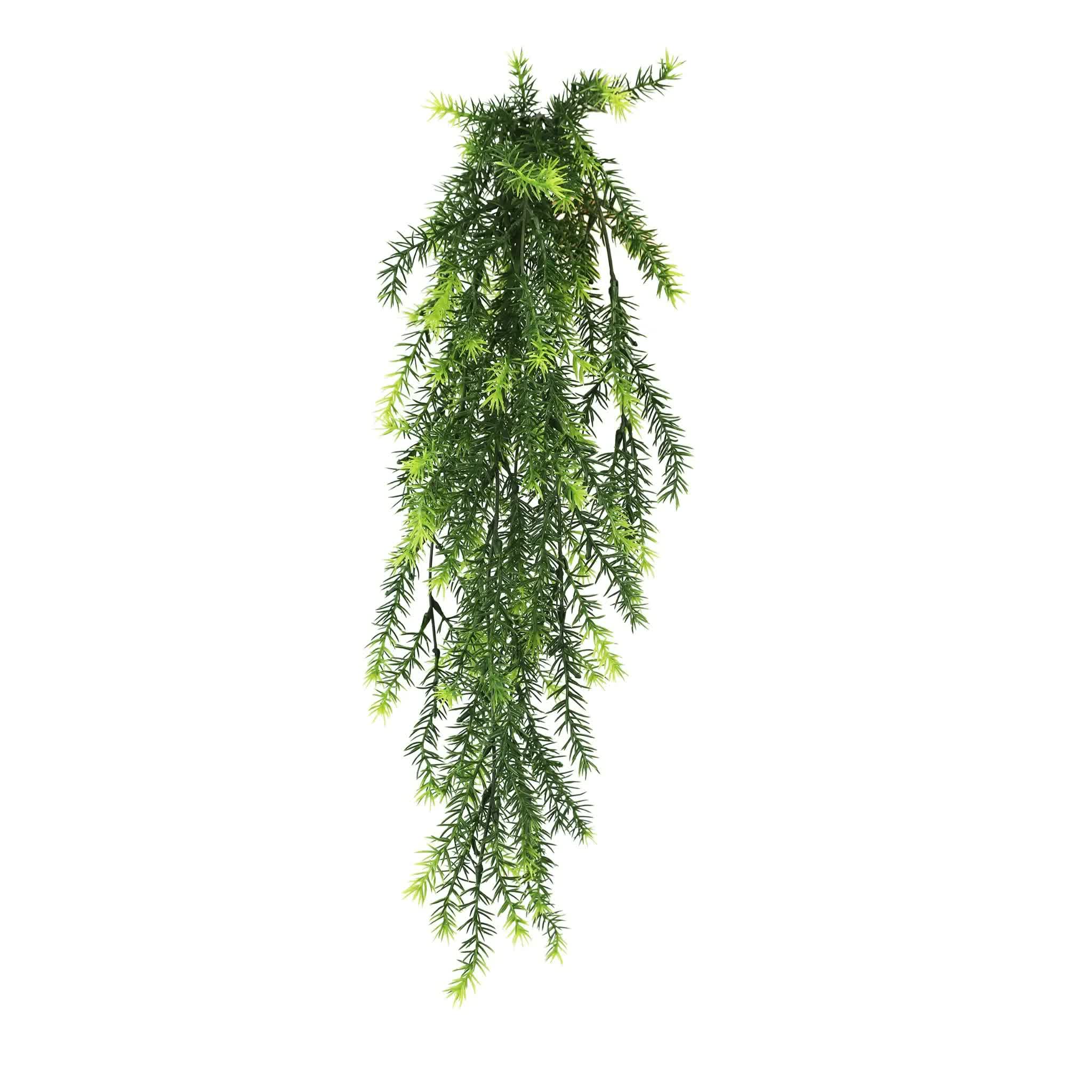 Artificial Hanging Cedar Vine Garland Bush UV Resistant and Fire Rated 20cm x 76cm V637-DP1245FR