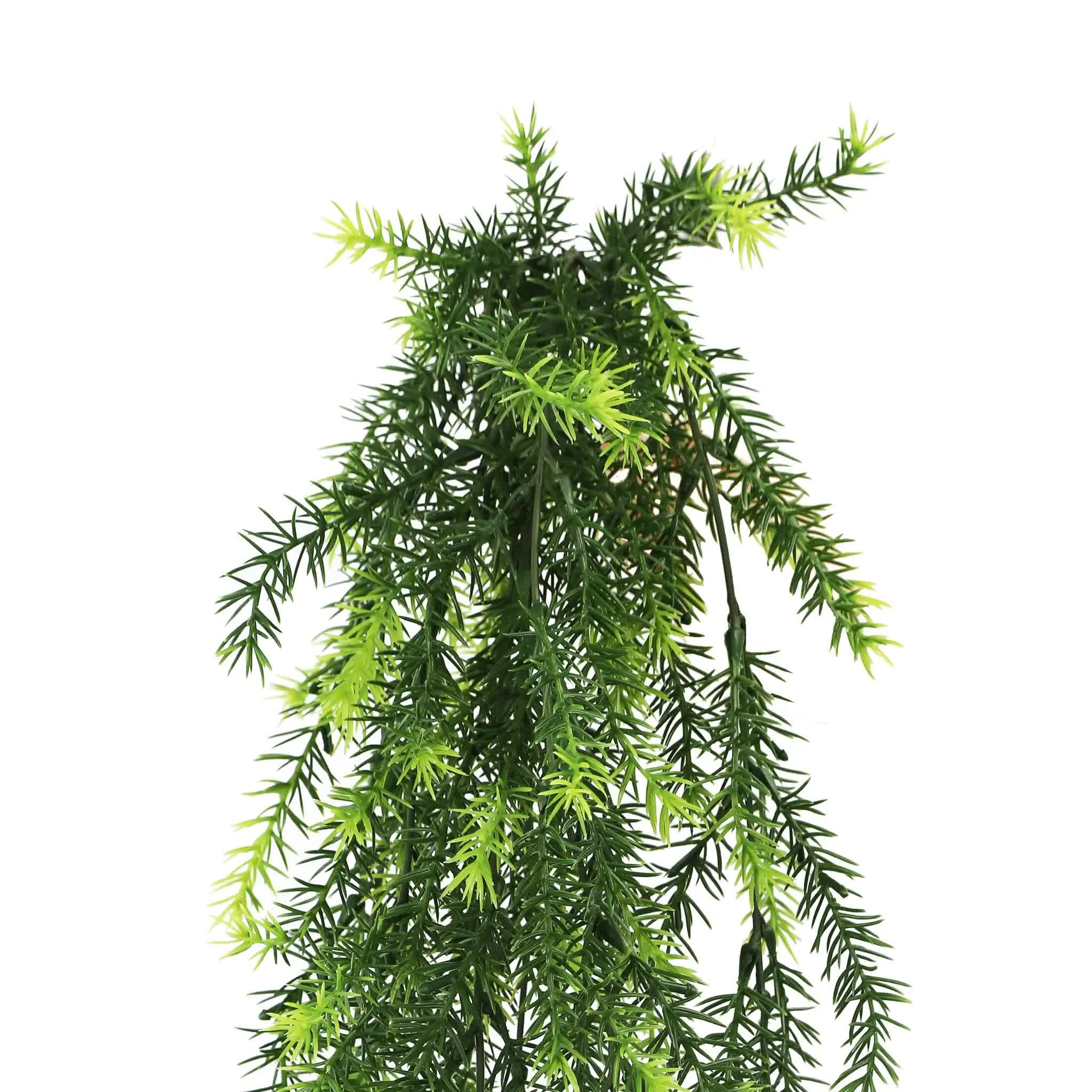 Artificial Hanging Cedar Vine Garland Bush UV Resistant and Fire Rated 20cm x 76cm V637-DP1245FR