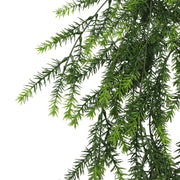 Artificial Hanging Cedar Vine Garland Bush UV Resistant and Fire Rated 20cm x 76cm V637-DP1245FR
