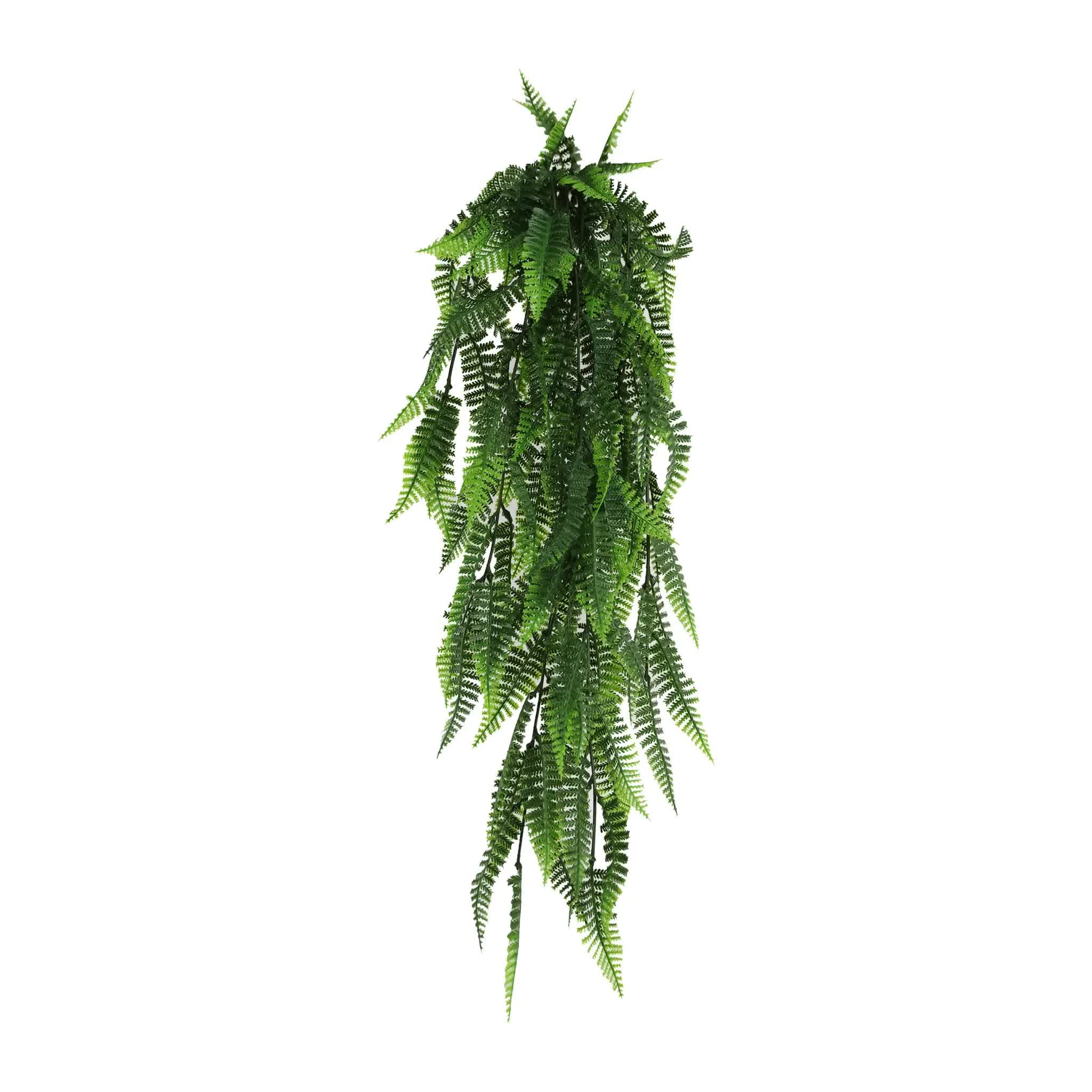 Artificial Hanging Fern Garland Bush UV Resistant and Fire Rated 18cm x 76cm V637-DP1246FR