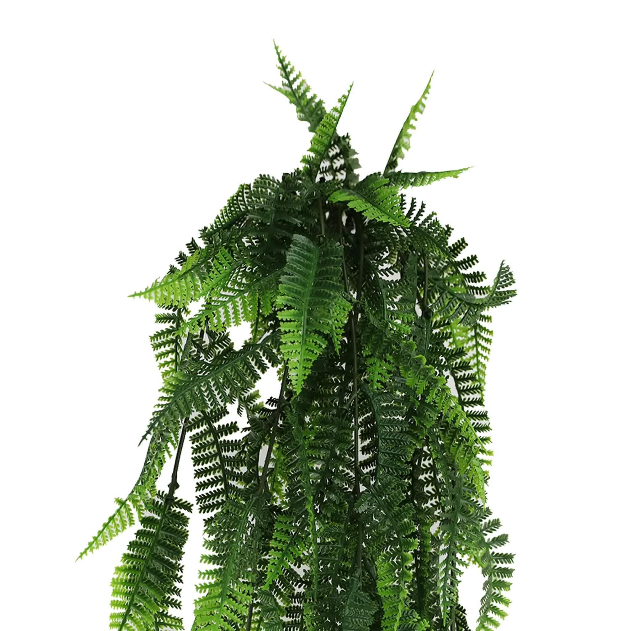 Artificial Hanging Fern Garland Bush UV Resistant and Fire Rated 18cm x 76cm V637-DP1246FR