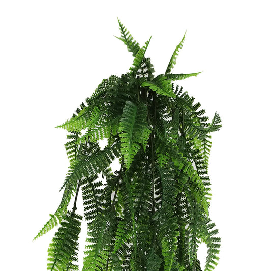 Artificial Hanging Fern Garland Bush UV Resistant and Fire Rated 18cm x 76cm V637-DP1246FR