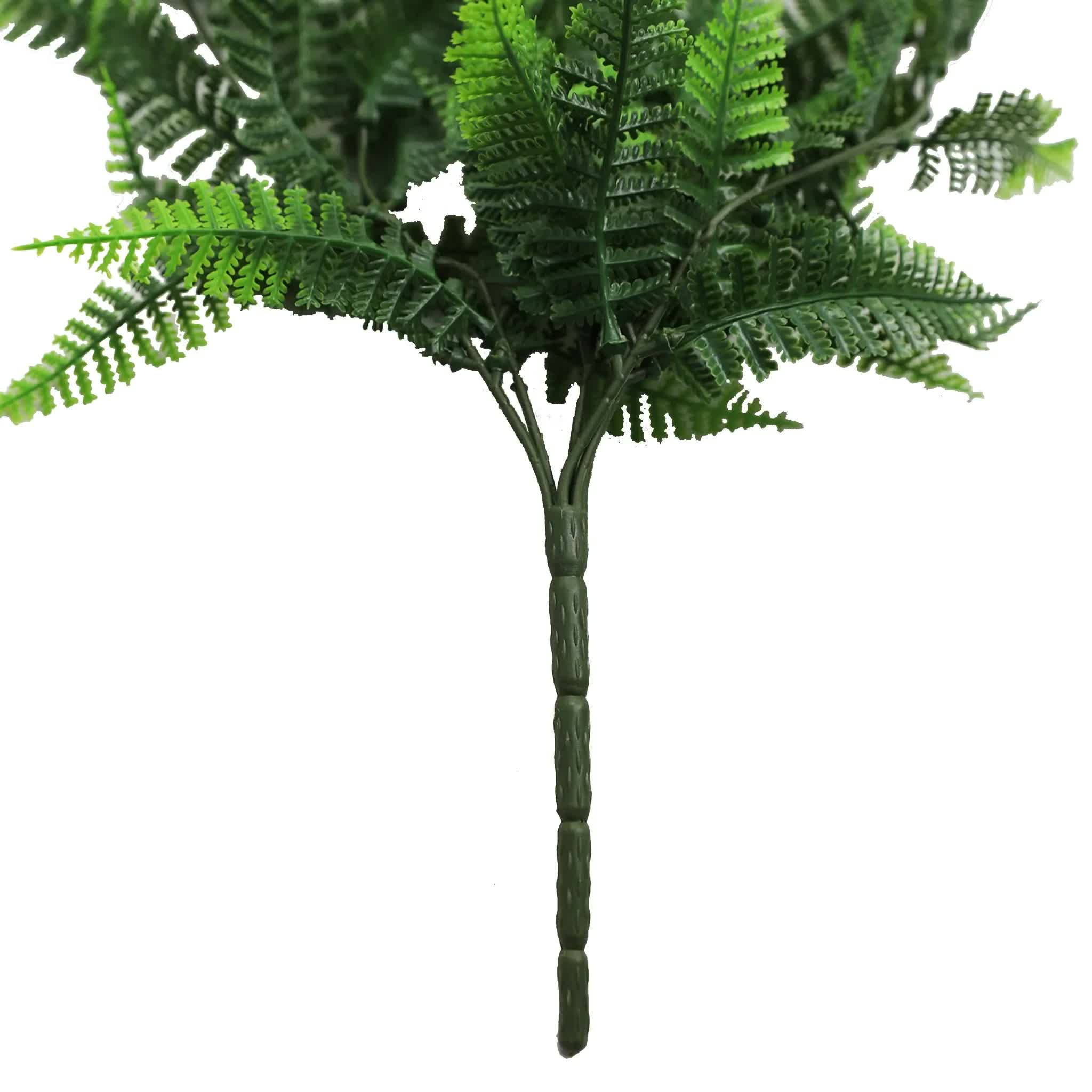 Artificial Hanging Fern Garland Bush UV Resistant and Fire Rated 18cm x 76cm V637-DP1246FR