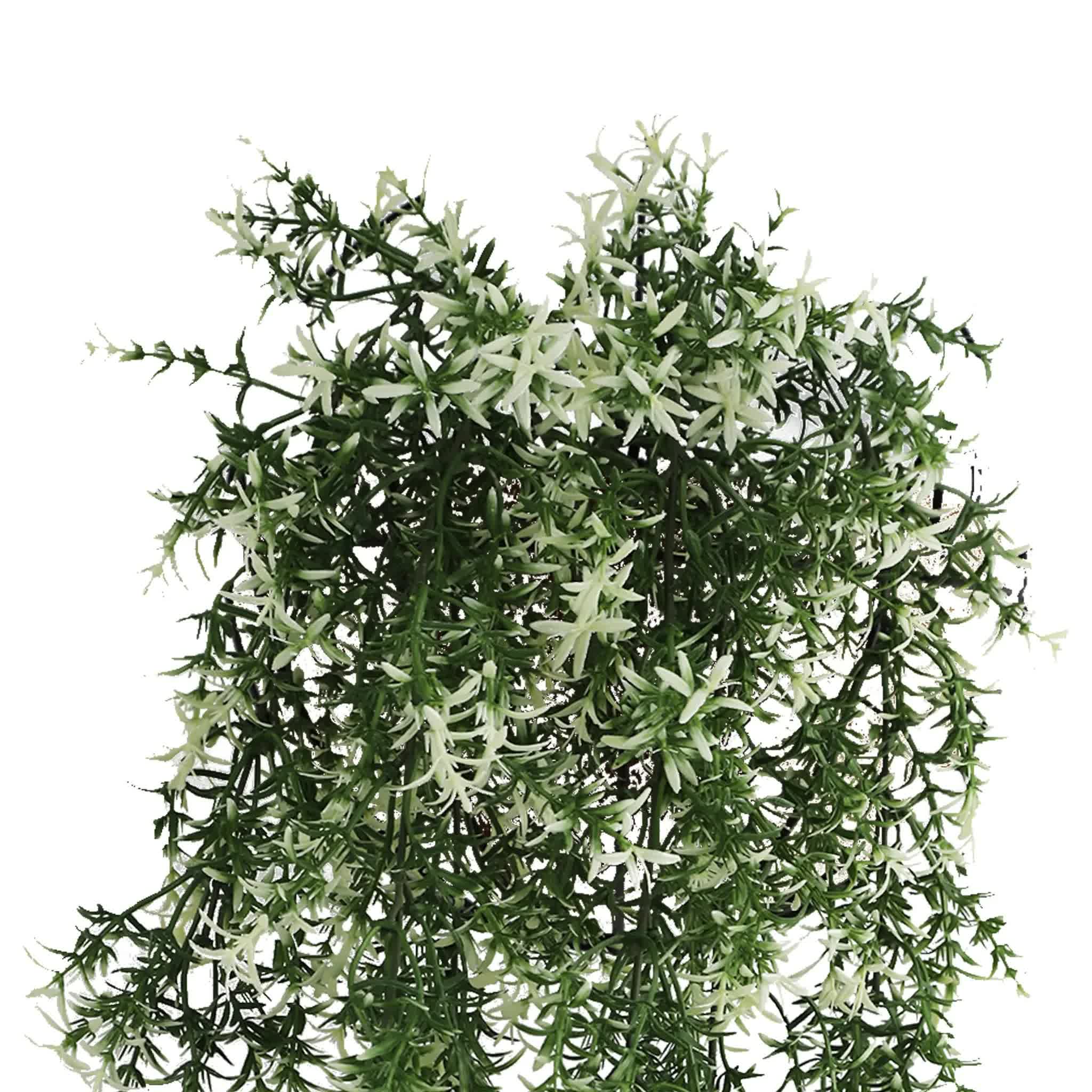 Artificial Hanging Star Jasmine Vine UV Resistant and Fire Rated 20cm x 76cm V637-DP1248FR