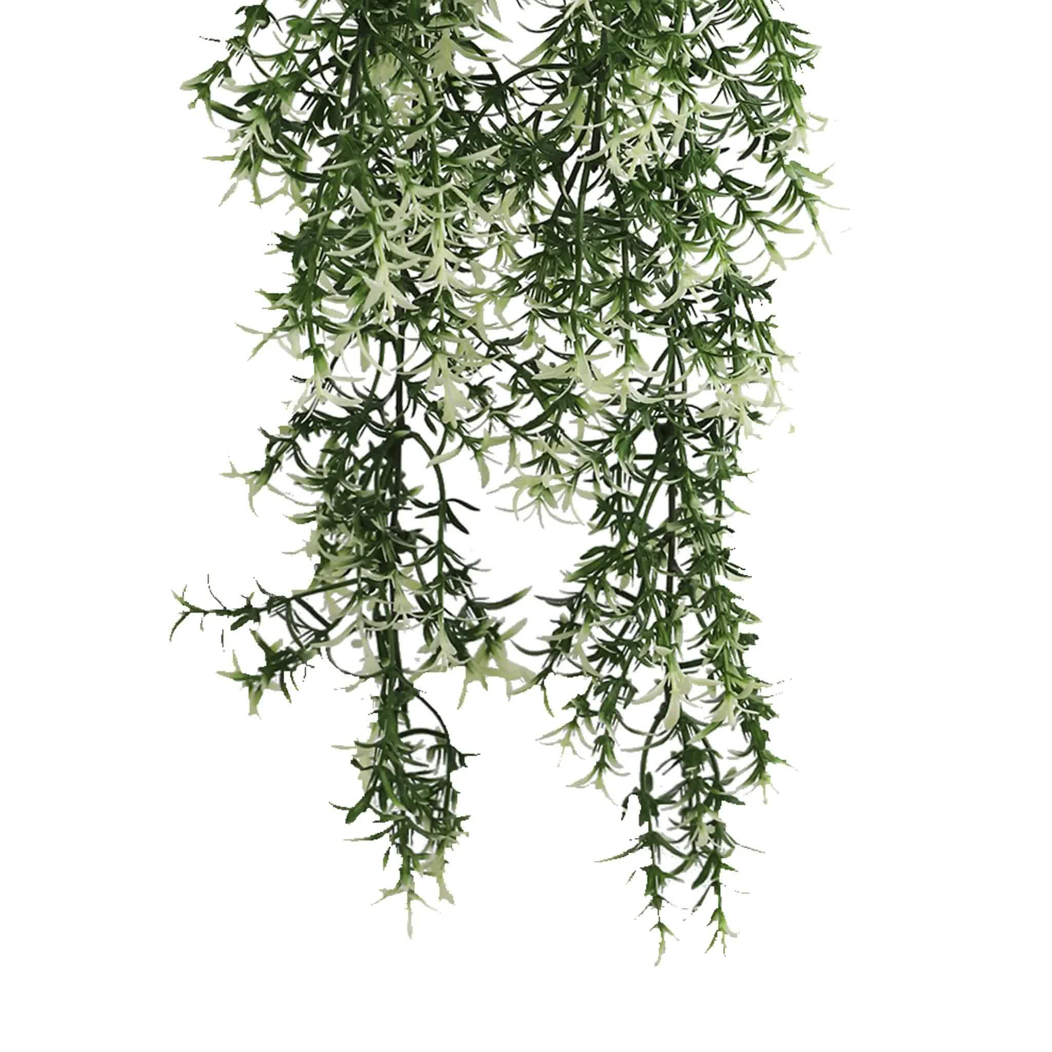 Artificial Hanging Star Jasmine Vine UV Resistant and Fire Rated 20cm x 76cm V637-DP1248FR