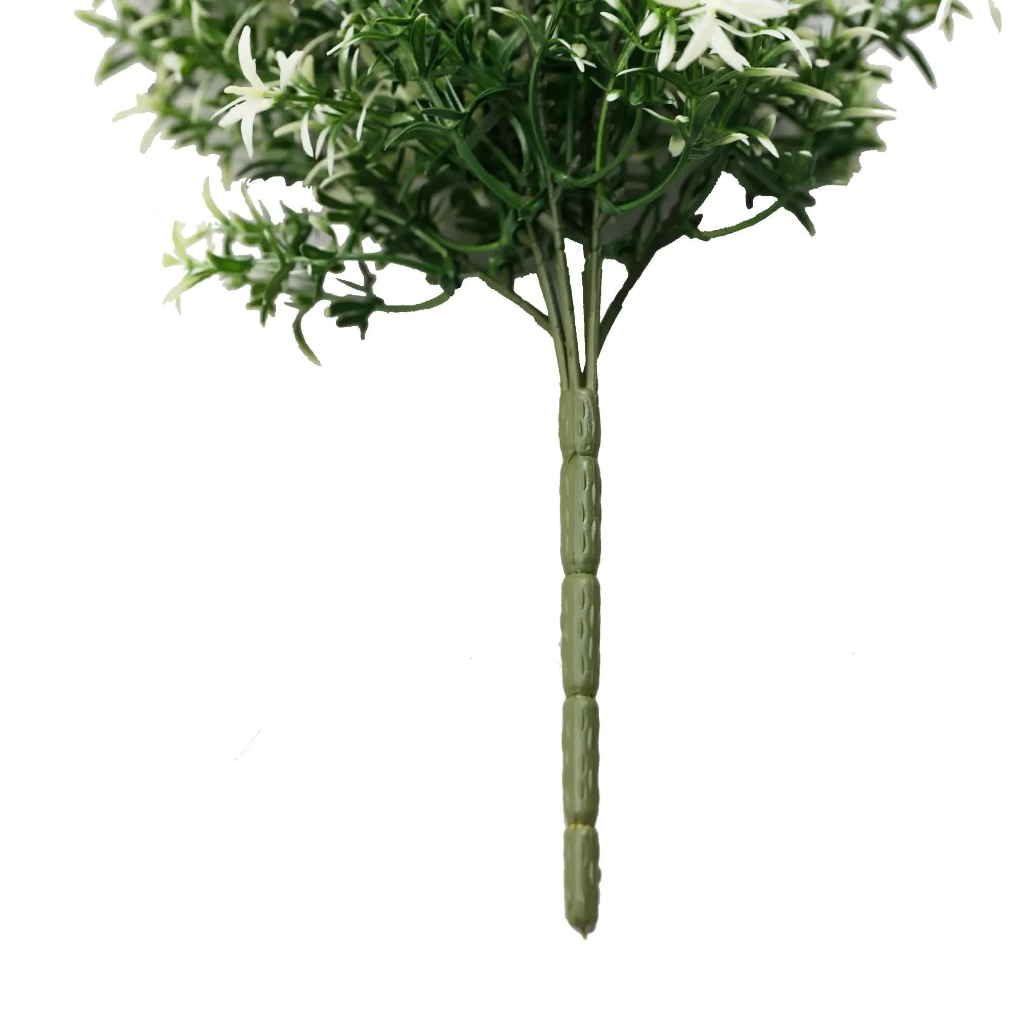 Artificial Hanging Star Jasmine Vine UV Resistant and Fire Rated 20cm x 76cm V637-DP1248FR