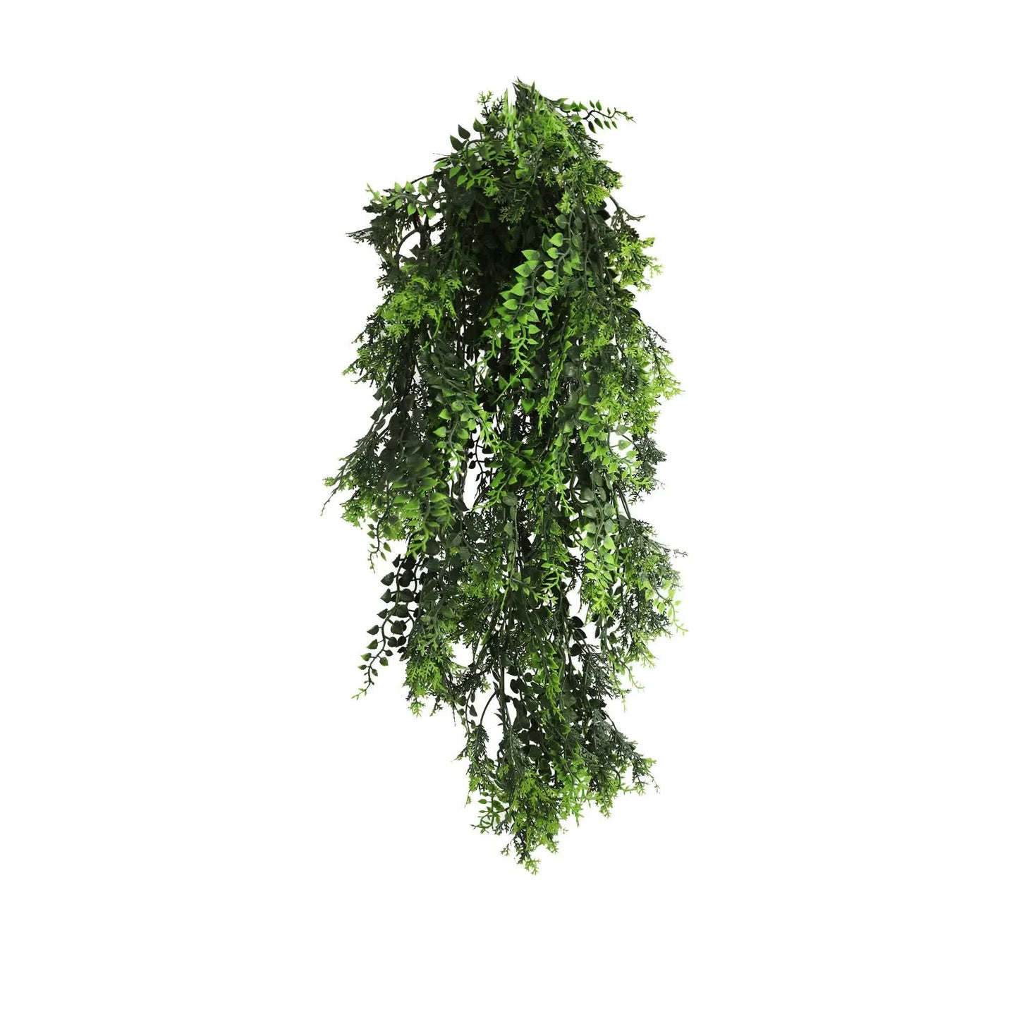 Artificial Hanging Mediterranean Fern Vine UV Resistant and Fire Rated 22cm x 76cm V637-DP1249FR
