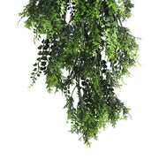 Artificial Hanging Mediterranean Fern Vine UV Resistant and Fire Rated 22cm x 76cm V637-DP1249FR