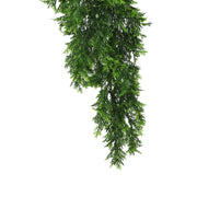 Artificial Mossy Hanging Cedar Vine Garland Bush UV Resistant and Fire Rated 22cm x 76cm V637-DP1250FR
