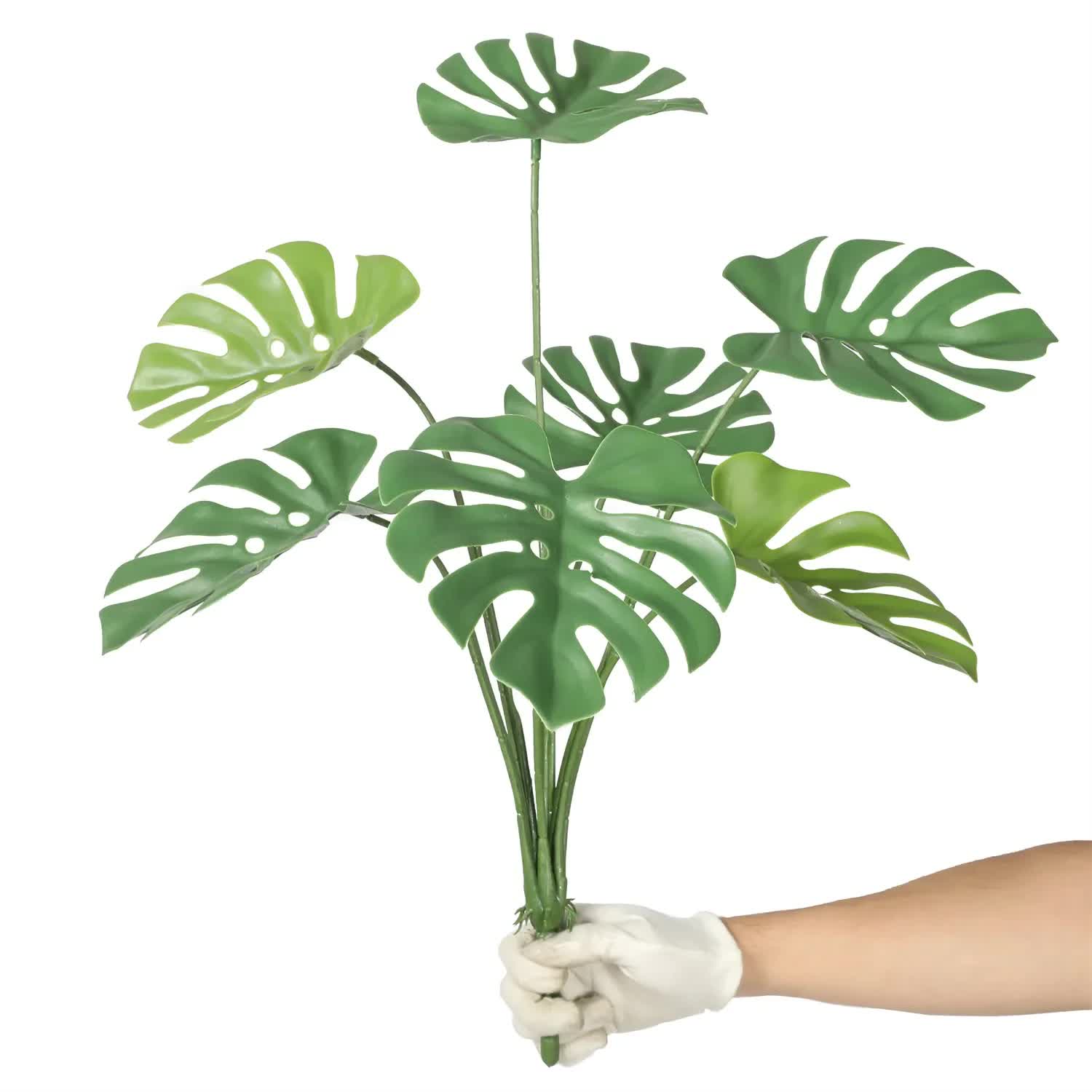 Artificial Monstera Split Leaf Philodendron Plant Stem 60cm UV Resistant V637-DP189156