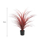 Burgundy Potted Artificial Long Grass (Yucca Grass) 75cm UV Resistant V637-DP189562