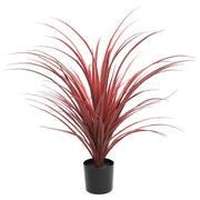 Burgundy Potted Artificial Long Grass (Yucca Grass) 75cm UV Resistant V637-DP189562