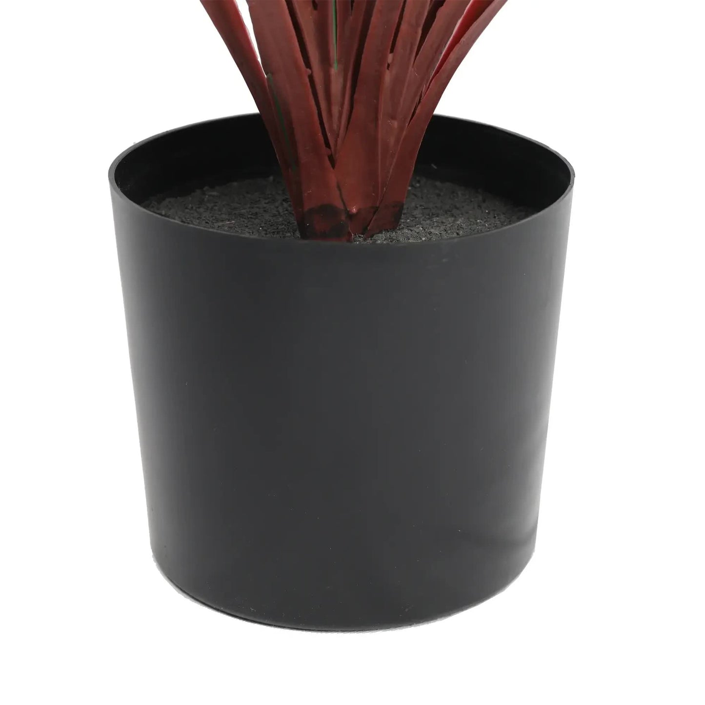 Burgundy Potted Artificial Long Grass (Yucca Grass) 75cm UV Resistant V637-DP189562
