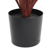 Burgundy Potted Artificial Long Grass (Yucca Grass) 75cm UV Resistant V637-DP189562