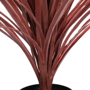 Burgundy Potted Artificial Long Grass (Yucca Grass) 115cm UV Resistant V637-DP189662