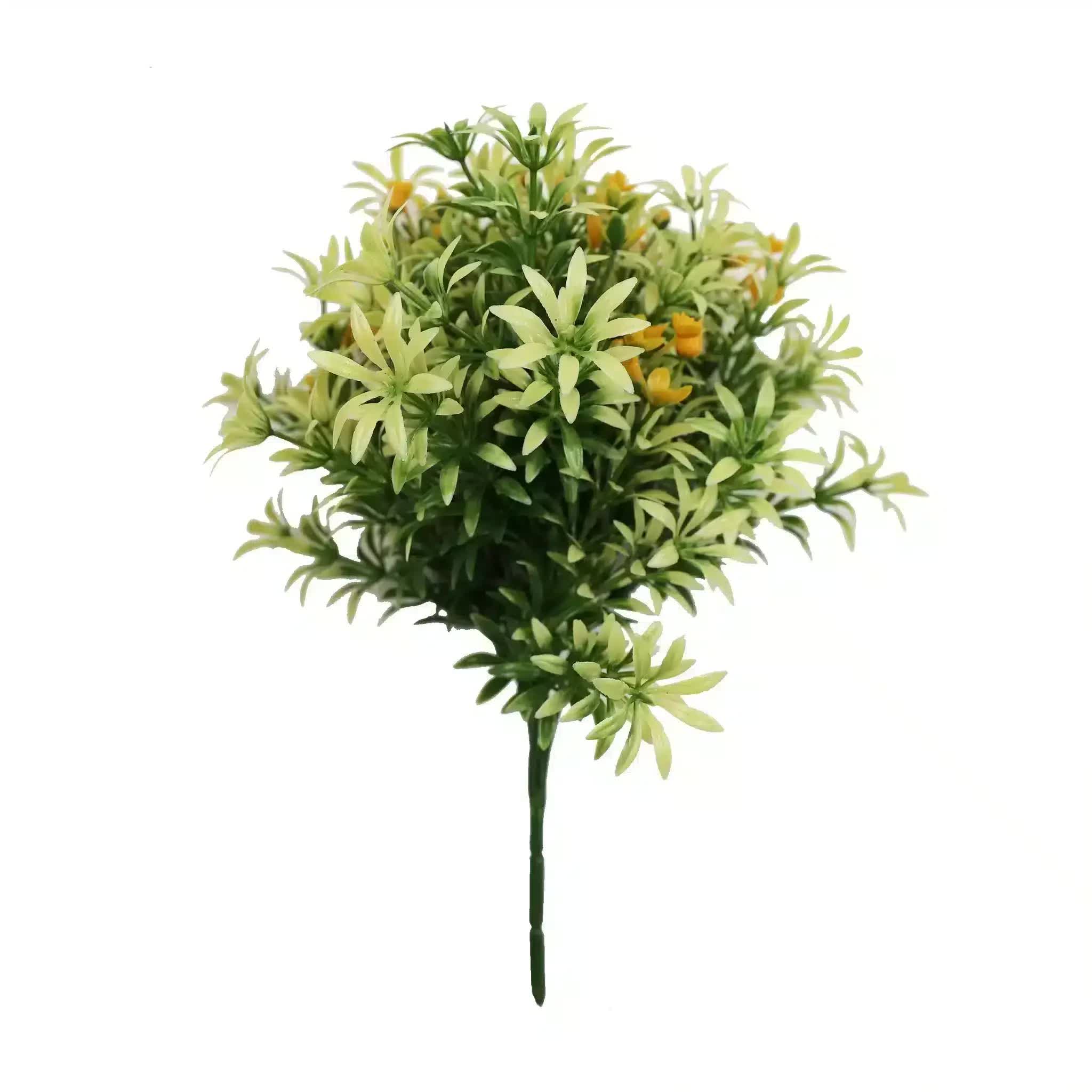 Artificial Dwarf Japanese Golden Yew UV Resistant 27cm V637-DP22570