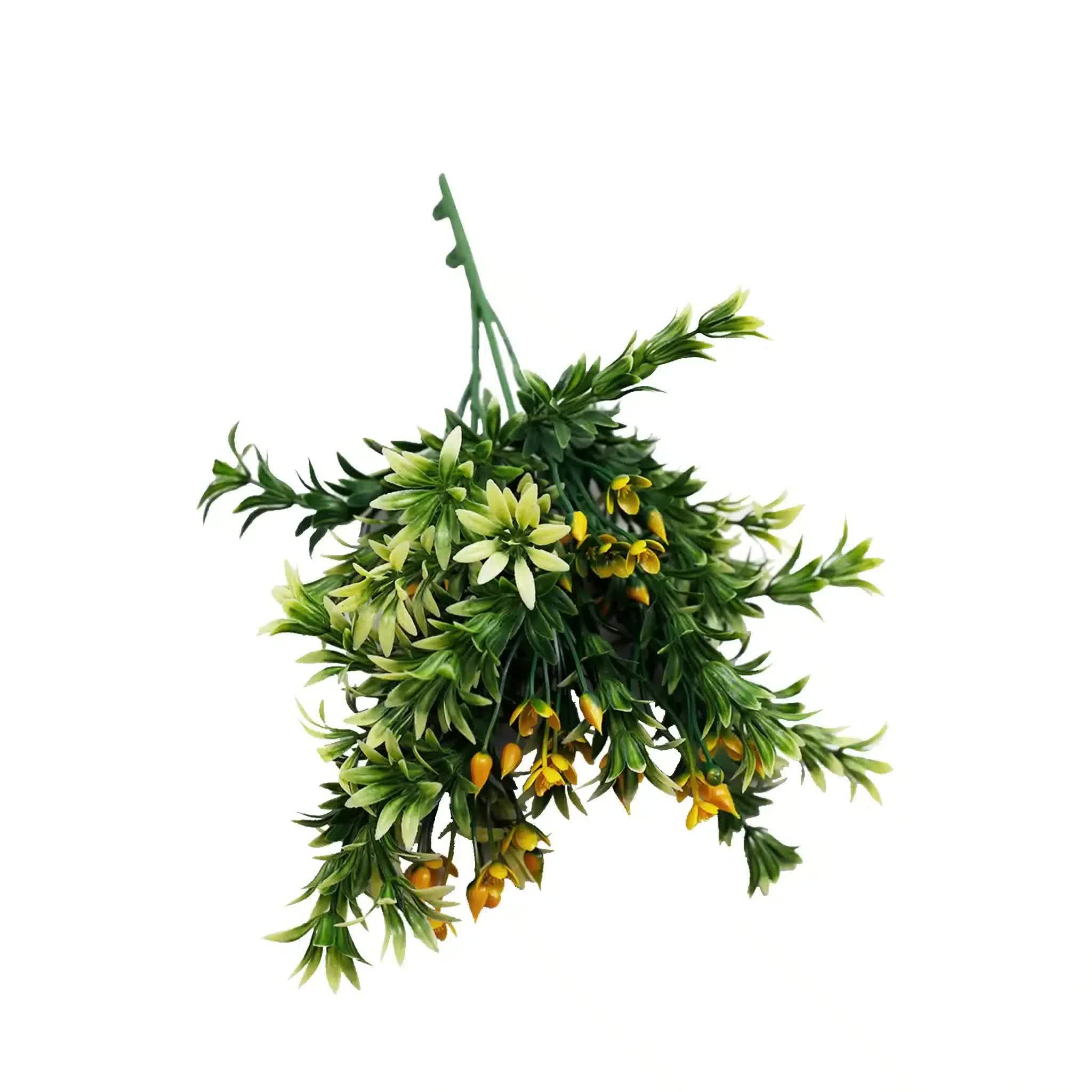 Artificial Dwarf Japanese Golden Yew UV Resistant 27cm V637-DP22570